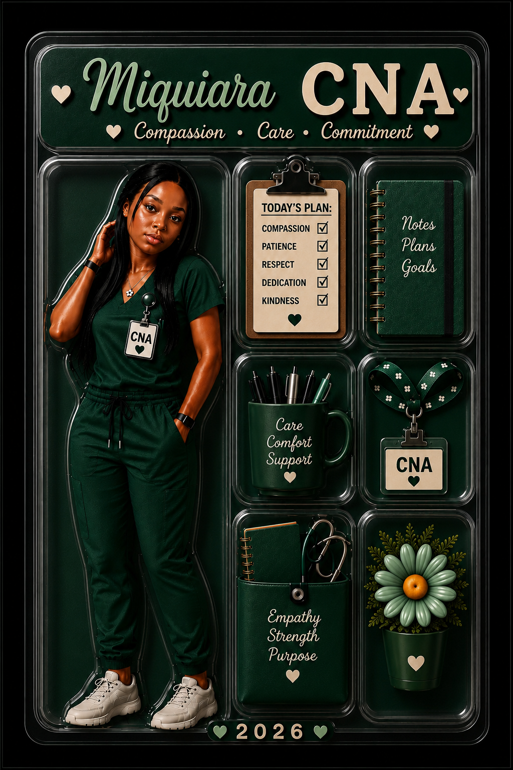 Custom Nurse Badge Reel with Your Photo & Name | Personalized RN/LPN/Teacher Badge Holder